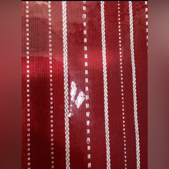 Ashley Cooper Tablecloth Christmas Valentines  Red White Square 52”x 52” NWT - Picture 4 of 6